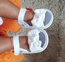 Pudcoco chico sandalias de bebé niñas verano banda arco nudo plano con 0-18 meses los niños lindo Bowknot zapatos de princesa zapatos