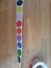 500 uds/rollo de croma etiquetas adhesivas de código de Color Dot etiquetas adhesivas 1 pulgada ronda rojo amarillo azul Rosa negro papelería pegatinas