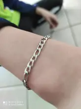 2020 nueva moda cadena Figaro pulsera de los hombres Punk Simple de acero inoxidable pulsera de cadena para hombres regalo de la joyería