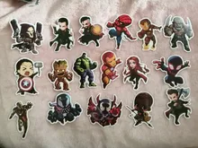 50 Uds de dibujos animados pegatinas Marvel bien los Vengadores etiqueta engomada impermeable equipaje Skateboard guitarra portátil pegatinas juguete de niño