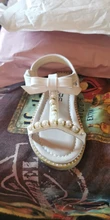 Zapatos Infantiles para niñas nuevas sandalias de verano los niños perla abalorios sandalias de playa con calce Enfants plana Escuela de zapatos para bebé de la UE 21-30