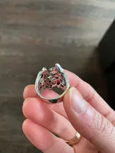 MQCHUN Vintage plata Color anillo de Thranduil Bosque Negro Rey elfo anillo Legolas padre la desolación de Smaug