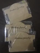 10 unids/lote Retro marrón cartón para collar de la joyería de collar de pulsera de pendiente a Favor de marcado de los precios etiqueta