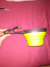 Cuenco plegable para mascotas, cuchara de comida, bolsa de comida, tazón de agua, taza medidora, cuchara de comida para perros, 1 ud.