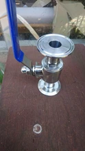 Sanitary-Ball-Valve Tri-Clamp 304-Stainless-Steel Diary-Product 19mm for Homebrew 3/4-Ferrule-Type