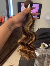Aliafee destacar de color Ombre pelo mechones con Frontal P4/30 de la onda del cuerpo del Remy extensiones de cabello humano mechones con 13x4 Frontal de encaje