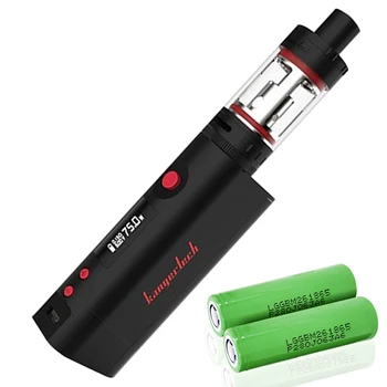 KangerTech TOPBOX Mini TC OLED Starter Kit 75W with 4ml Atomizer Tank, 0.5 ohm Clapton Coil Head - Black
KangerTech TOPBOX Mini TC OLED Starter Kit 75W with 4ml Atomizer Tank, 0.5 ohm Clapton Coil Head - Black