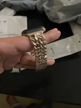 Correa de acero inoxidable para Apple Watch SE 6 5 4, banda de 40mm y 44mm, pulsera de eslabones de Metal para iwatch Series 1, 2, 3, 42mm y 38mm