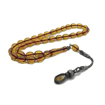 Tightening Amber Tasbeeh 1000 Sterling Silver Kazaz Tassel Turkish Design Tasbih High Quality Misbaha Resin Amber Rosary 
Tightening Amber Tasbeeh 1000 Sterling Silver Kazaz Tassel Turkish Design Tasbih High Quality Misbaha Resin Amber Rosary