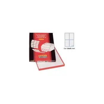 Adhesive label/465 white 100fg a4 139x99,1mm (4et / fg) markinMARKIN6.8 
Adhesive label/465 white 100fg a4 139x99,1mm (4et / fg) markinMARKIN6.8