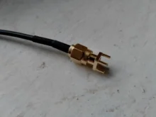 Adaptador de conector hembra SMA, borde de soldadura PCB, montaje recto RF, toma de conexión de cobre, 10 Uds.