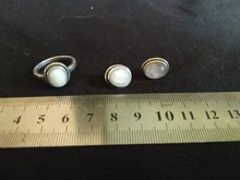 Natural Oval 6x10 8x12 10x14 MM piedra lunar de plata de ley 925 pendientes para las mujeres joyería de la vendimia de la fiesta de compromiso aniversario regalo venta al por mayor