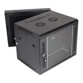 Wall-mounted Rack Cabinet Monolyth 203030 15 U 600 x 550 mm 1F-2V-2L Black 
Wall-mounted Rack Cabinet Monolyth 203030 15 U 600 x 550 mm 1F-2V-2L Black