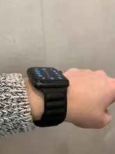 Correa de cuero para Apple watch, correa de 44mm, 40mm, 38mm, 42mm, 1:1, Original, con lazo magnético, iWatch seires 5 4 SE 6