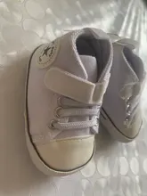 Zapatos sólidos con estrella para bebés, zapatilla de algodón suave antideslizante, suela para recién nacido, primeros pasos, de lona, informales