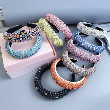 Korean version of the hair hoop set diamond plastic florets wide edge hair accessories girls out headband hair clip
Korean version of the hair hoop set diamond plastic florets wide edge hair accessories girls out headband hair clip