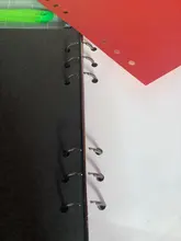 Anillo de bisagra para encuadernación, libro de hojas sueltas, chapado en Metal, escritorio de níquel, calendario, círculo, 3 anillos para Álbum de llaves de tarjeta