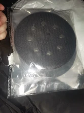 Almohadilla de interfaz de esponja suave de 8 agujeros para lijado, discos de lijado de gancho y bucle para pulido de superficie irregular, 5 pulgadas (125mm), 2 uds.