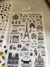 Pegatina de papel para decoración de diario de viaje de estilo europeo, planificador de etiquetas de álbum de recortes, Kawaii, regalos coreanos, pegatinas estacionarias