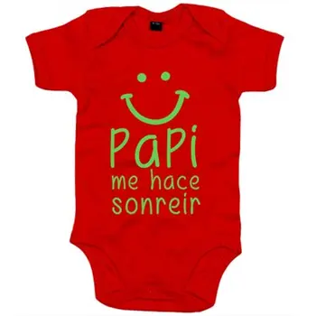 Baby bodysuit Daddy makes me smile
Baby bodysuit Daddy makes me smile