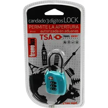 Padlock 3 Digit Suitcases Tsa Customs Ok
Padlock 3 Digit Suitcases Tsa Customs Ok
