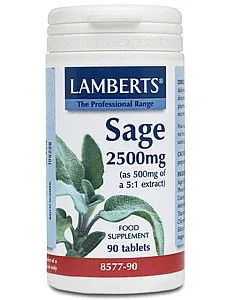 SALVIA (SAGE) 2500 MG 90 COMP LAMBERTS 
SALVIA (SAGE) 2500 MG 90 COMP LAMBERTS