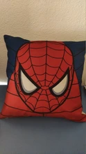 Funda de cojín de superhéroe de Marvel, 45x45cm, Spiderman, Caption America, impresión del Iron man, funda de almohada suave para decoración del hogar, regalo para seguidores