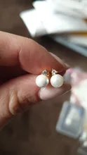Aretes de perlas de agua dulce para mujer Plata de ley 925 Joyería fina Lindos pendientes coreanos Zirconia Rhinestone Antioxidación