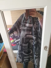 Capa de corte de pelo antiestático para salón de peluquería, impermeable, rendimiento de pelo permanente, bata grande de Color, tela suave de secado rápido, tela para barbería