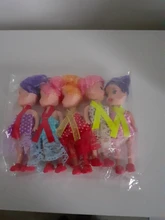 Muñeca pequeña con vestido y zapatos para niñas, juguete de 11CM, 5 uds.