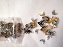 Lote de conectores de cadena de bolas de 4x7mm, piezas de conector para joyería DIY, 200 unids/lote