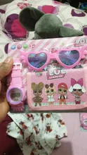 Lol-conjunto sorpresa Original, gafas, cartera, reloj, chica, juguetes de dibujos animados para niños, regalo de Navidad y Halloween