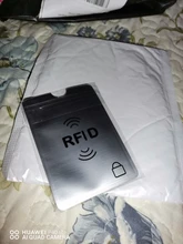 10 unids/lote Anti robo el banco de Protector de la tarjeta de crédito NFC RFID bloqueo cartera mujer tarjeta titular cartera cubierta de papel de aluminio de caja de tarjeta de negocio