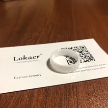 JeeMango-Anillos de cerámica de corte blanco y negro para mujer, joyería clásica, Anillos de compromiso de boda para mujer, Anneaux, Anillos JR18014