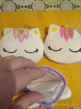 FUDEAM-monedero con dibujos de unicornios para mujer, Mini monedero con cremallera ovalada, con Cable USB, para niños y niñas