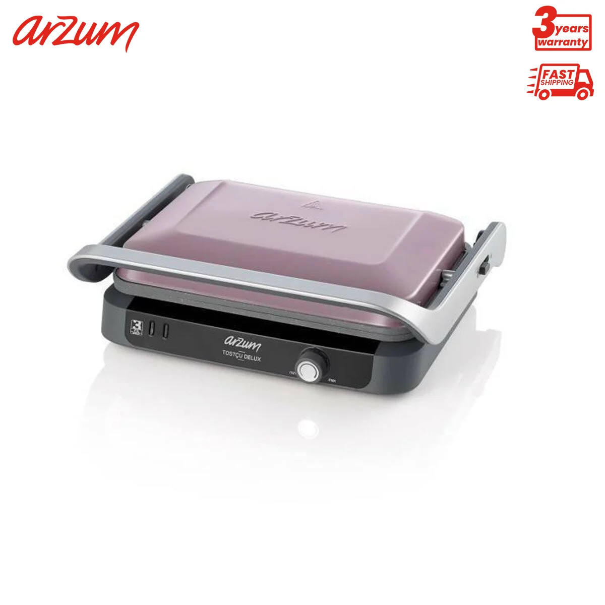 

Arzum Tostçu Delux Dreamline Grill And Sandwich Maker Bread Electric Grill Meat Steak Hamburger Breakfast Machine Frying Pan