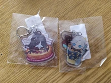 LLavero de acrílico con forma de V para hombre y mujer, llavero con colgante de juego, llavero para niños, joyería