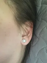 12 pares blanco perla simulada juego de pendientes para mujeres joyas oído pendientes de botón con bola de Bijouteria brincos Bijoux