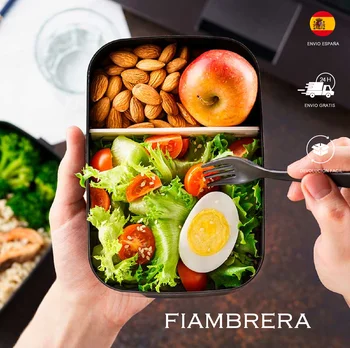 Thermal Fiambrera 600mL lunch box stainless steel lunch bag 2 levels storage double handle 2 a 3 hours
Thermal Fiambrera 600mL lunch box stainless steel lunch bag 2 levels storage double handle 2 a 3 hours