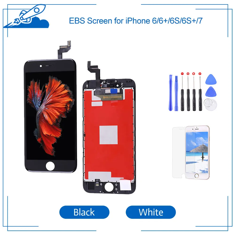 EBR For iPhone 6 6S Plus LCD With 3D Force Touch Screen Digitizer Display Assembly For iPhone 7 replacement Parts White&Black
EBR For iPhone 6 6S Plus LCD With 3D Force Touch Screen Digitizer Display Assembly For iPhone 7 replacement Parts White&Black