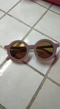 Gafas de sol para niños, anteojos de sol infantiles Retro de Color sólido, a prueba de rayos ultravioleta, redondas y cómodas, 2021