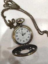 Reloj de bolsillo Retro Para hombres y mujeres, diseño de conejo, colgante, collar, regalo para niños