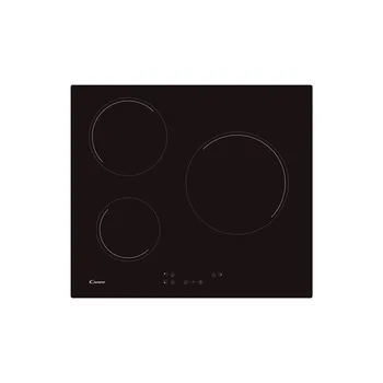 Glass-Ceramic Hob Candy CH63CC 60 cm (3 Zonas de Cocción) Black
Glass-Ceramic Hob Candy CH63CC 60 cm (3 Zonas de Cocción) Black