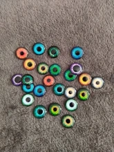 24 unids/lote 14mm Blyth muñeca ojos de Chips de vidrio delgado pupila ojo DIY accesorios BT109
