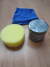 Juego de cera Chapado en cristal para coche, cera de Carnauba para pintura brillante dura, recubrimiento de cuidado, pequeño reparador para arañazos, mantenimiento con toalla de esponja, 30/60g