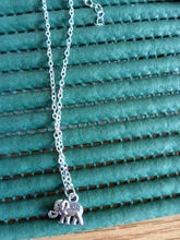 Tobillera de plata plateada del Tíbet con forma de elefante, Pulsera para el tobillo con forma de Animal, para mujeres