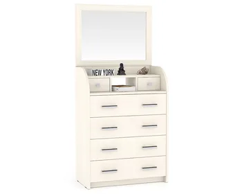 Chest of MDF-K6 with mirror color Oak 
Chest of MDF-K6 with mirror color Oak
