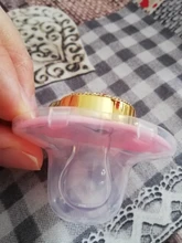 Chupete de bebé con diamantes de imitación, elegante accesorio infantil con brillantes, en color rosa