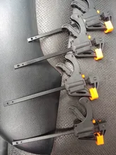 4 pulgadas 3/4/5 Uds rápido trinquete liberación velocidad apretón de trabajo de madera abrazadera de barra de trabajo Clip Kit estabilizador Gadget herramienta de mano para trabajar la madera