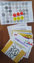 Ins-postales de pintura de fama mundial Retro nórdico, 15 hojas decorativas, Adhesivo de pared de fondo, tarjetas de felicitación de un solo lado